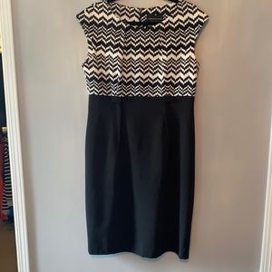 Connected Apparel chevron dress